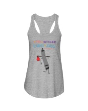 Art Teacher Crayon Black Ladies Flowy Tank tile