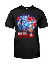 Sloth Fourth of July Classic T-Shirt front