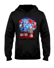 Sloth Fourth of July Hooded Sweatshirt tile