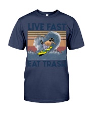 Surfing Live Fast Eat Trash Premium Fit Mens Tee tile