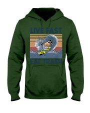 Surfing Live Fast Eat Trash Hooded Sweatshirt tile