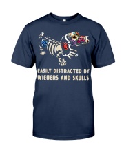 Dachshund and Skull Classic T-Shirt front