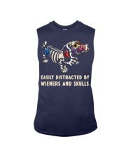 Dachshund and Skull Sleeveless Tee tile