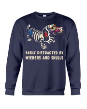 Dachshund and Skull Crewneck Sweatshirt tile