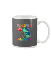 Back to school Roaring into Kindergaten Mug tile
