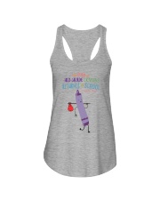 3rd Grade Crayon Purple Ladies Flowy Tank tile