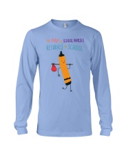 School Nurse Crayon Orange Long Sleeve Tee tile
