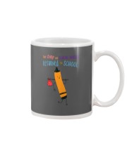 School Nurse Crayon Orange Mug tile