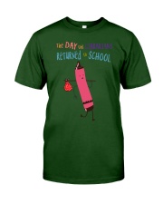 Librarian Crayon Red Classic T-Shirt tile