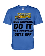 Bus driver V-Neck T-Shirt tile