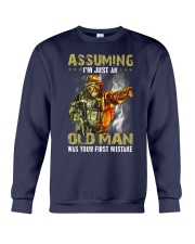 Veteran Assuming I'm just an old man Crewneck Sweatshirt tile