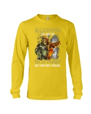 Veteran Assuming I'm just an old man Long Sleeve Tee tile