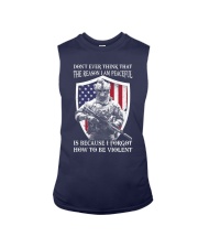Veteran the reason I'm peaceful Sleeveless Tee tile