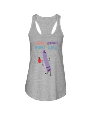 Secretary Crayon Purple Ladies Flowy Tank tile