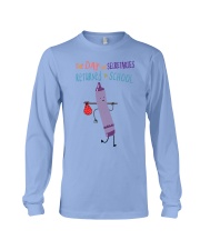 Secretary Crayon Purple Long Sleeve Tee tile