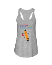 Kindergarten Crayon Orange Ladies Flowy Tank tile