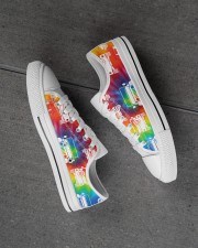 LIMITED EDITION Tie dye Men's Low Top White Shoes aos-complex-men-white-high-low-shoes-lifestyle-inside-left-outside-left-01