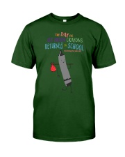 1st Grade Crayon Black Classic T-Shirt tile