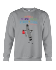1st Grade Crayon Black Crewneck Sweatshirt tile