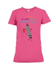 1st Grade Crayon Black Premium Fit Ladies Tee tile