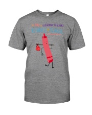Geography Teacher Crayon Pink Premium Fit Mens Tee tile
