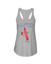 Geography Teacher Crayon Pink Ladies Flowy Tank tile