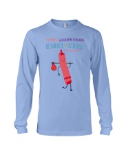 Geography Teacher Crayon Pink Long Sleeve Tee tile