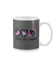 Teach Love America Red-White-Blue Tie Dye Mug tile