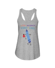 Speech Therapists Crayon Blue Ladies Flowy Tank tile