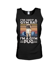 Gym Pug Unisex Tank tile