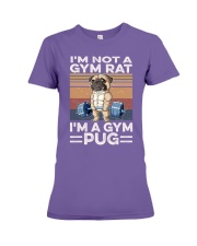Gym Pug Premium Fit Ladies Tee tile
