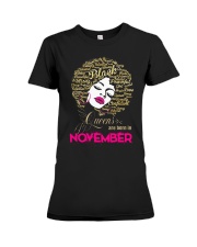 BLACK QUEENS ARE BORN IN NOVEMBER Premium Fit Ladies Tee thumbnail