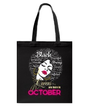 BLACK QUEENS ARE BORN IN OCTOBER Tote Bag thumbnail