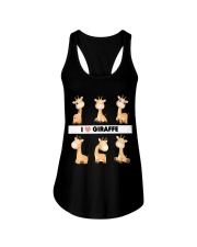 I LOVE GIRAFFE AMAZING GIFT Ladies Flowy Tank tile