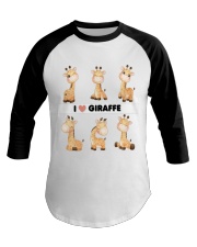 I LOVE GIRAFFE AMAZING GIFT Baseball Tee tile