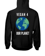 Vegan 4 our planet Hooded Sweatshirt back