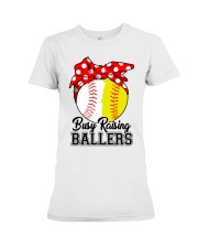 Busy Raising Ballers Premium Fit Ladies Tee thumbnail