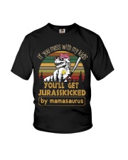 Softball Mamasaurus Youth T-Shirt thumbnail