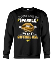 To be a softball girl Crewneck Sweatshirt thumbnail