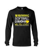 Softball Grandma will yell loudly Long Sleeve Tee thumbnail