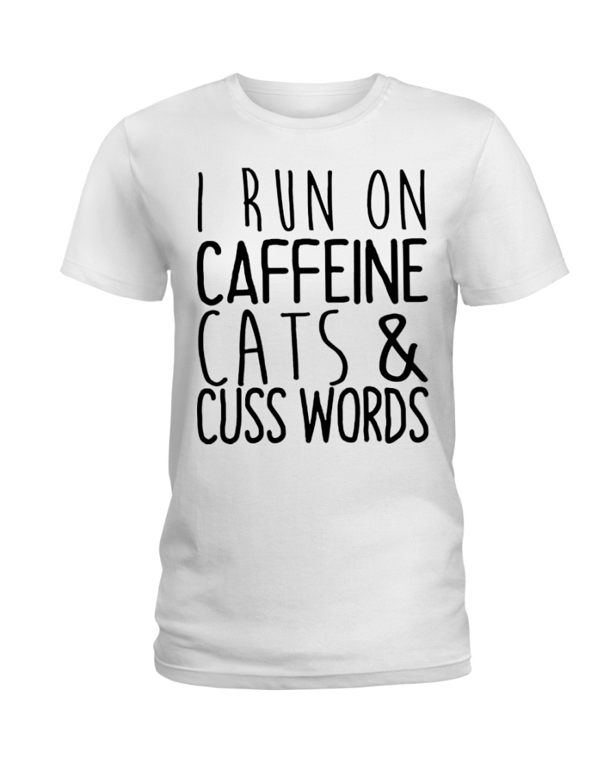 i run on cats Ladies T-Shirt
