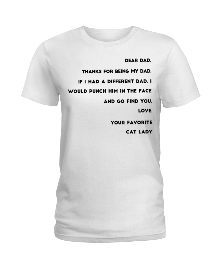 cat lady dad Ladies T-Shirt