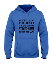 COULD STAY WITH MY CAT Hooded Sweatshirt thumbnail
