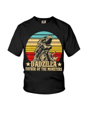 Dadzilla Father Of The Monsters Retro Vintage Youth T-Shirt thumbnail