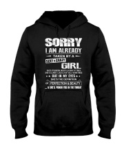 Sorry I Am Already Taken By A Sexy And Crazy Girl Hooded Sweatshirt front