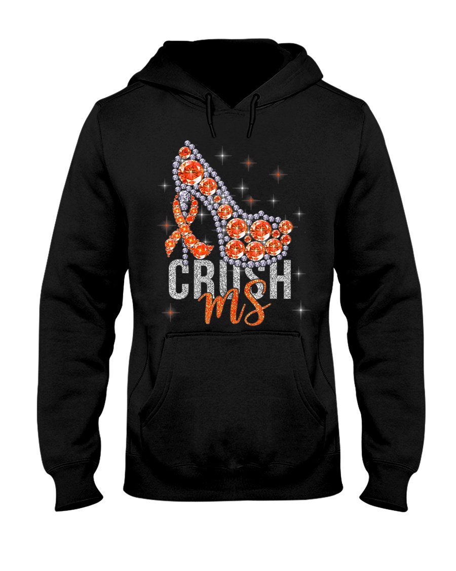 High Heels Crush Ms Multiple Sclerosis Awareness Hooded Sweatshirt