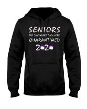 Class Of 2020 Graduation Senior Funny Quarantine Hooded Sweatshirt front