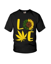 Love Weed Sunflower Love Cannabis Pullover Hoodie Youth T-Shirt thumbnail