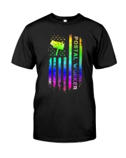 Postal Worker American Flag Mail Carrier Delivery Premium Fit Mens Tee thumbnail