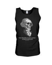 Stay strapped or get clapped George Washington Unisex Tank thumbnail